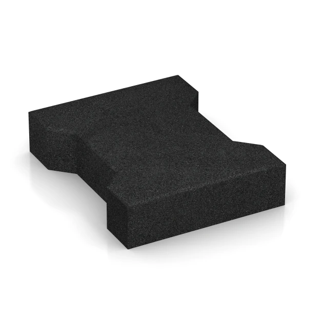 Aufsicht auf die Unterseite, also die Bodenseite von WARCO-Formteil 3844 - H-klinkers im Format 20 × 16,5 × 4,3 cm | 25 m².