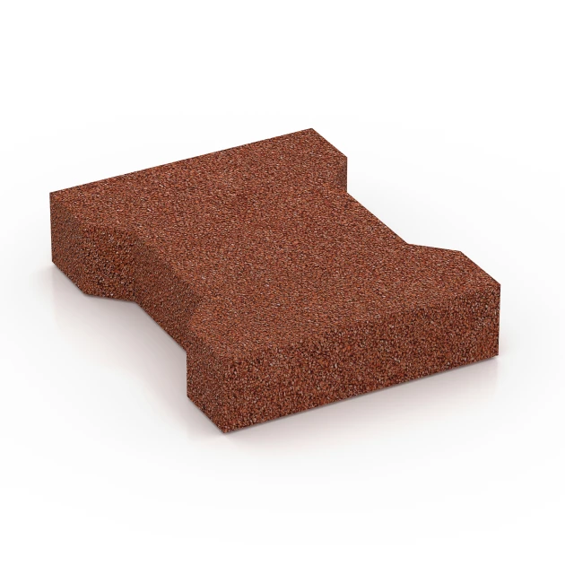 Aufsicht auf die Unterseite, also die Bodenseite von WARCO-Formteil 7069 - H-klinkers im Format 20 x 16,5 x 4,5 cm | 0,0278 m².