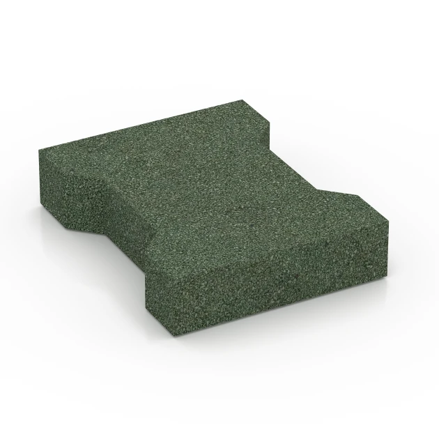 Aufsicht auf die Unterseite, also die Bodenseite von WARCO-Formteil 7070 - H-klinkers im Format 20 x 16,5 x 4,5 cm | 0,0278 m².