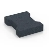 Aufsicht auf die Unterseite, also die Bodenseite von WARCO-Formteil 7071 - H-klinkers im Format 20 x 16,5 x 4,5 cm | 0,0278 m².