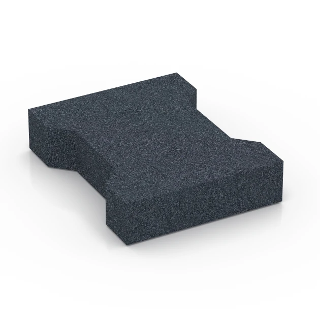Aufsicht auf die Unterseite, also die Bodenseite von WARCO-Formteil 7071 - H-klinkers im Format 20 x 16,5 x 4,5 cm | 0,0278 m².