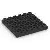 Aufsicht auf die Unterseite, also die Bodenseite von WARCO-Formteil 6441 - Rubberen speelplaatstegel – 210 cm im Format 50 x 50 x 7 cm.