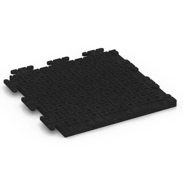 Aufsicht auf die Unterseite, also die Bodenseite von WARCO-Formteil 7052 - Rubber terrastegel Linea im Format 50 x 50 x 3 cm | 0,25 m².