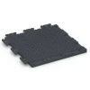 Aufsicht auf die Unterseite, also die Bodenseite von WARCO-Formteil 7055 - Rubber terrastegel Linea im Format 50 x 50 x 3 cm | 0,25 m².