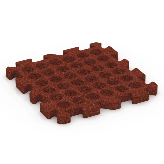Aufsicht auf die Unterseite, also die Bodenseite von WARCO-Formteil 6994 - Fitnesstegel im Format 50 x 50 x 4 cm | 0,25 m².