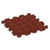 Aufsicht auf die Unterseite, also die Bodenseite von WARCO-Formteil 6988 - Fitnesstegel im Format 50 x 50 x 3 cm | 0,25 m².