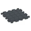 Aufsicht auf die Unterseite, also die Bodenseite von WARCO-Formteil 6992 - Fitnesstegel im Format 50 x 50 x 3 cm | 0,25 m².