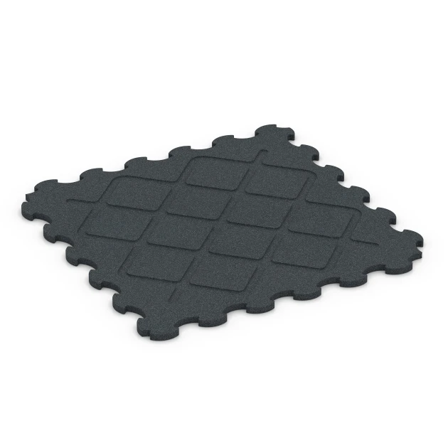 Aufsicht auf die Unterseite, also die Bodenseite von WARCO-Formteil 6323 - Vloerbeschermingsmat fitness im Format 102,5 x 102,5 x 2,5 cm | 1,05 m².