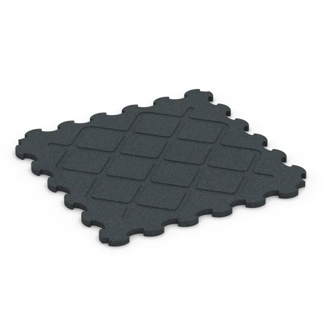 Aufsicht auf die Unterseite, also die Bodenseite von WARCO-Formteil 6322 - Fitness Vloerbeschermingsmat im Format 102,5 x 102,5 x 3 cm | 1,05 m².