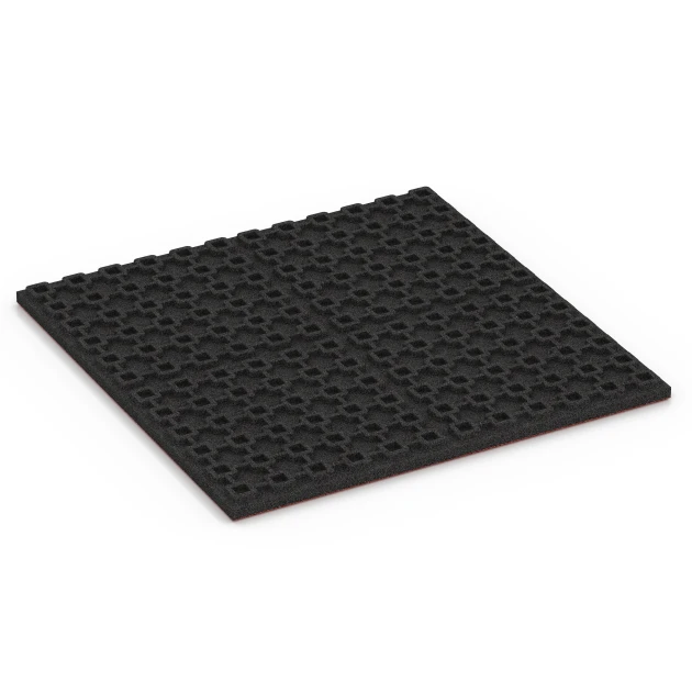 Aufsicht auf die Unterseite, also die Bodenseite von WARCO-Formteil 6388 - Stalmat Luxe im Format 100 x 100 x 4,5 cm | 1,00 m².