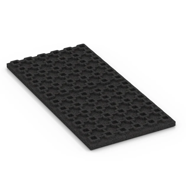 Aufsicht auf die Unterseite, also die Bodenseite von WARCO-Formteil 6389 - Stalmat Luxe im Format 100 x 50 x 4,5 cm | 0,50 m².