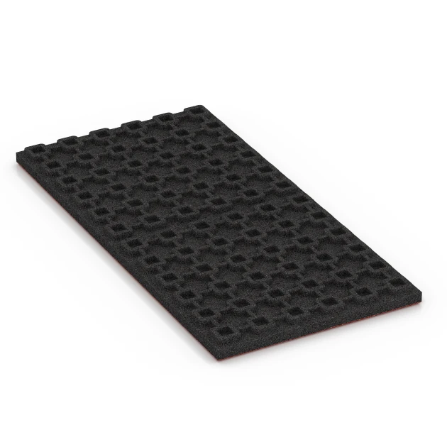 Aufsicht auf die Unterseite, also die Bodenseite von WARCO-Formteil 6390 - Stalmat Luxe im Format 100 x 50 x 4,5 cm | 0,50 m².