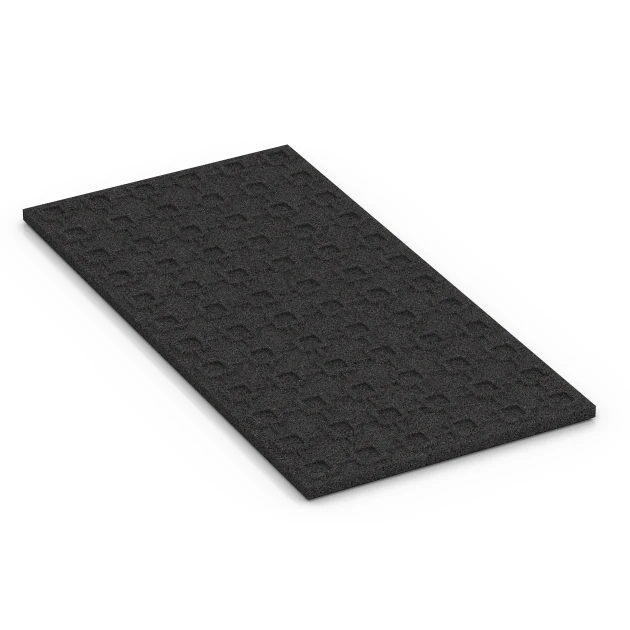 Aufsicht auf die Unterseite, also die Bodenseite von WARCO-Formteil 6381 - Stalmat im Format 100 x 50 x 3 cm | 0,50 m².
