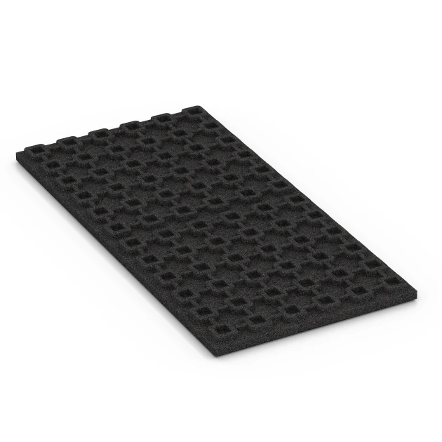 Aufsicht auf die Unterseite, also die Bodenseite von WARCO-Formteil 6385 - Stalmat Comfort im Format 100 x 50 x 4 cm | 0,50 m².