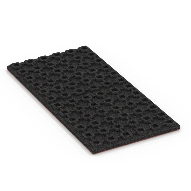 Aufsicht auf die Unterseite, also die Bodenseite von WARCO-Formteil 6386 - Stalmat Comfort im Format 100 x 50 x 4 cm | 0,50 m².