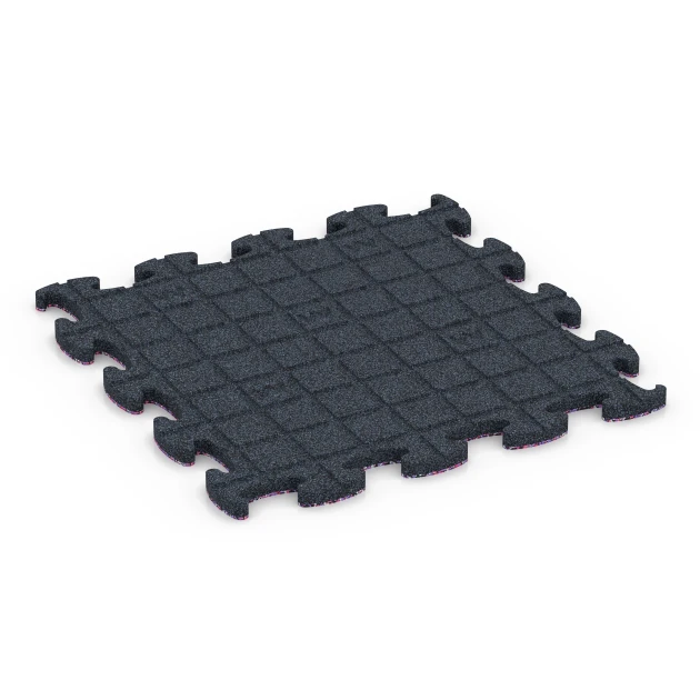 Aufsicht auf die Unterseite, also die Bodenseite von WARCO-Formteil 6801 - Agility vloer hondensport im Format 44,6 x 44,6 x 1,8 cm.