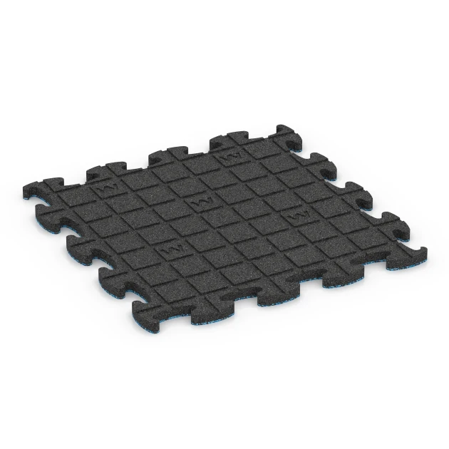 Aufsicht auf die Unterseite, also die Bodenseite von WARCO-Formteil 6830 - Fitness Active vloertegel im Format 46 x 46 x 1,8 cm.