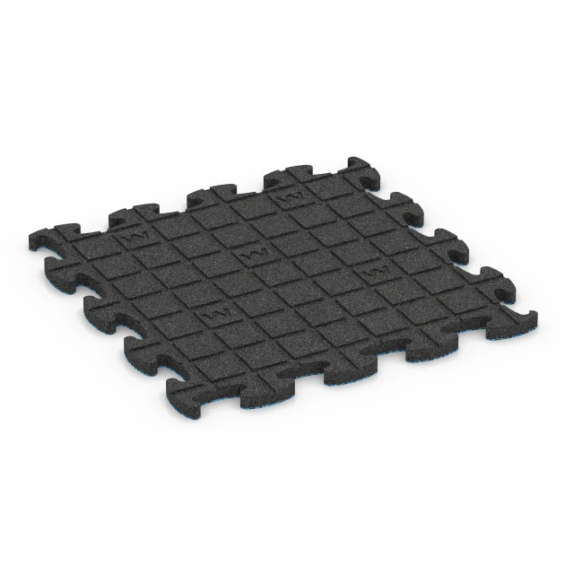 Aufsicht auf die Unterseite, also die Bodenseite von WARCO-Formteil 6866 - Fitness Max vloersysteem im Format 46 x 46 x 1,8 cm.