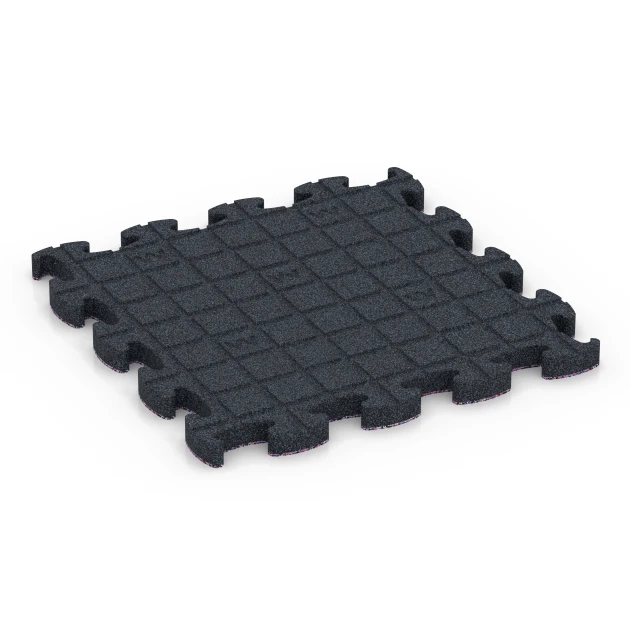 Aufsicht auf die Unterseite, also die Bodenseite von WARCO-Formteil 6846 - Fitness Active vloertegel im Format 44,6 x 44,6 × 2,8 cm.