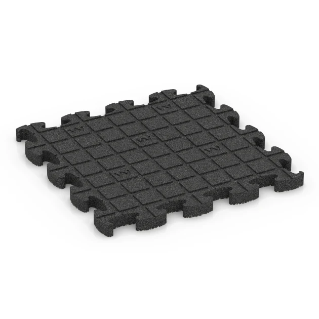 Aufsicht auf die Unterseite, also die Bodenseite von WARCO-Formteil 6877 - Fitness Max vloersysteem im Format 46 x 46 × 2,8 cm.