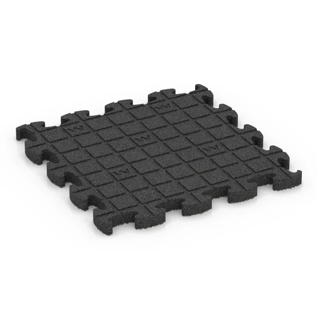 Aufsicht auf die Unterseite, also die Bodenseite von WARCO-Formteil 6878 - Fitness Max vloersysteem im Format 46 x 46 × 2,8 cm.