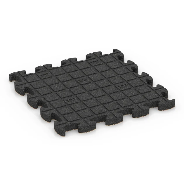 Aufsicht auf die Unterseite, also die Bodenseite von WARCO-Formteil 6880 - Fitness Max vloersysteem im Format 46 x 46 × 2,8 cm.