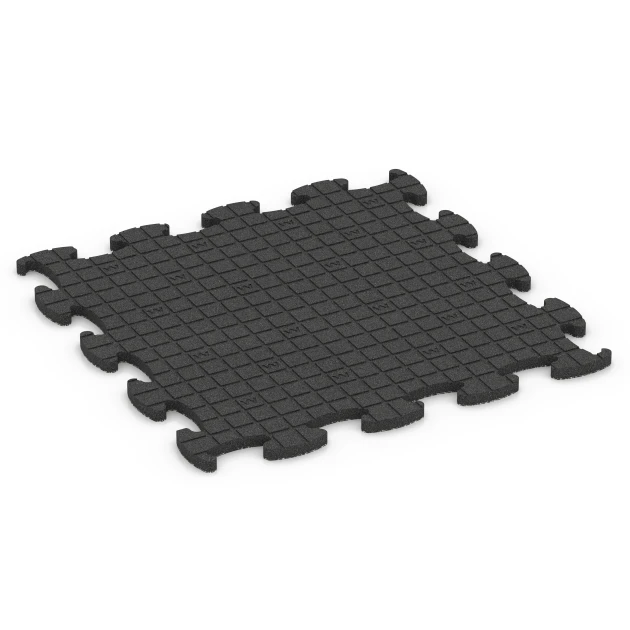 Aufsicht auf die Unterseite, also die Bodenseite von WARCO-Formteil 6850 - Fitness Active vloertegel im Format 98 x 98 x 2,8 cm.