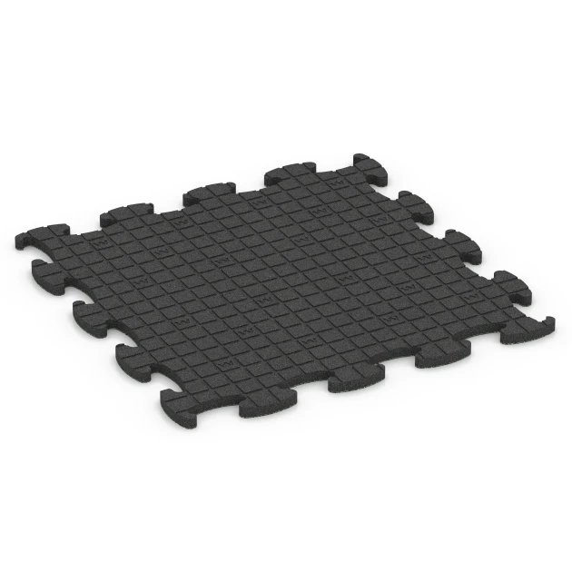 Aufsicht auf die Unterseite, also die Bodenseite von WARCO-Formteil 6852 - Fitness Active vloertegel im Format 98 x 98 x 2,8 cm.