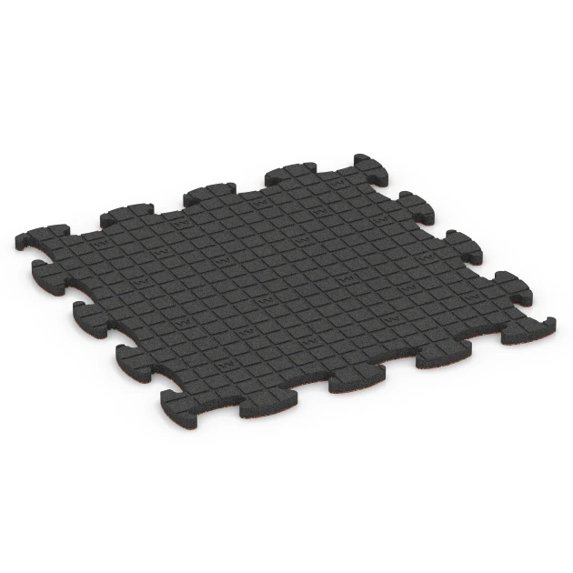 Aufsicht auf die Unterseite, also die Bodenseite von WARCO-Formteil 6854 - Fitness Active vloertegel im Format 98 x 98 x 2,8 cm.