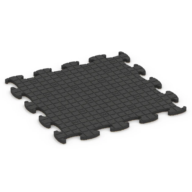 Aufsicht auf die Unterseite, also die Bodenseite von WARCO-Formteil 6858 - Fitness Active vloertegel im Format 98 x 98 x 2,8 cm.