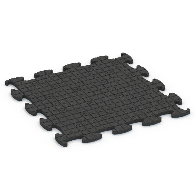 Aufsicht auf die Unterseite, also die Bodenseite von WARCO-Formteil 6893 - Fitness Max vloersysteem im Format 98 x 98 x 2,8 cm.