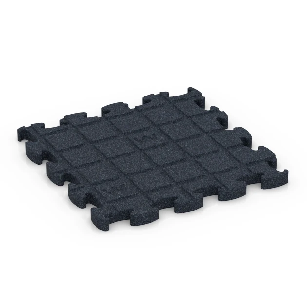 Aufsicht auf die Unterseite, also die Bodenseite von WARCO-Formteil 6964 - Fitness Premium studiovloer im Format 28,9 x 28,9 x 1,8 cm.