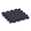 Aufsicht auf die Unterseite, also die Bodenseite von WARCO-Formteil 6959 - Fitness Premium sportvloer im Format 28,9 x 28,9 x 2,8 cm.