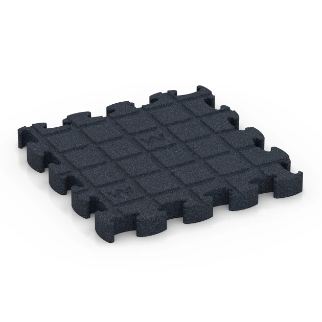 Aufsicht auf die Unterseite, also die Bodenseite von WARCO-Formteil 6965 - Fitness Premium studiovloer im Format 28,9 x 28,9 x 2,8 cm.