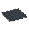 Aufsicht auf die Unterseite, also die Bodenseite von WARCO-Formteil 6960 - Fitness Premium sportvloer im Format 45,9 x 45,9 x 1,8.