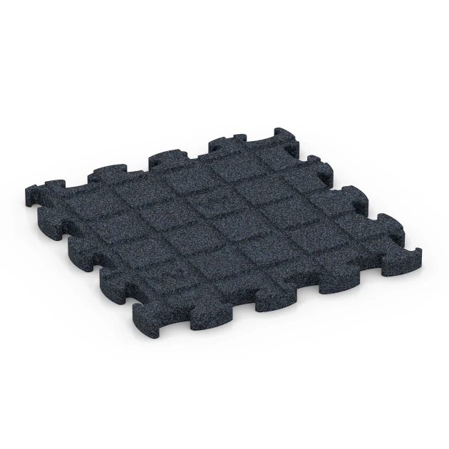 Aufsicht auf die Unterseite, also die Bodenseite von WARCO-Formteil 6960 - Fitness Premium sportvloer im Format 45,9 x 45,9 x 1,8.