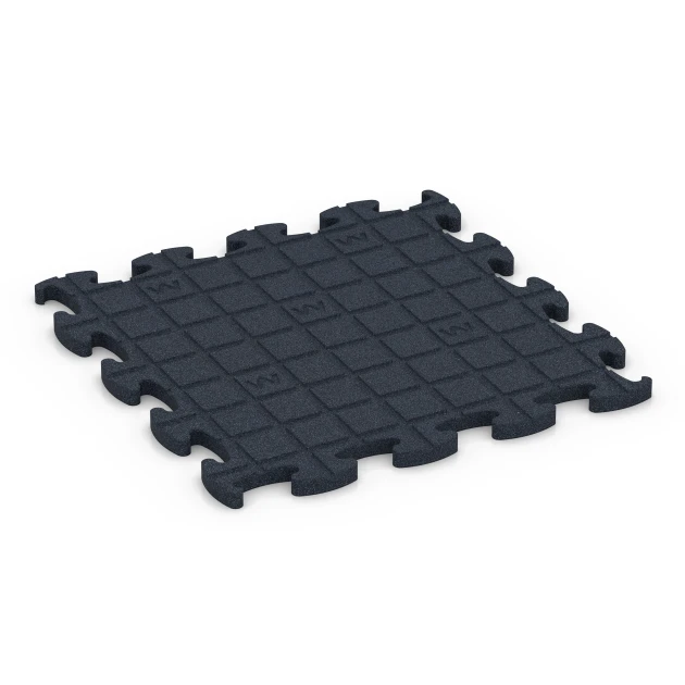 Aufsicht auf die Unterseite, also die Bodenseite von WARCO-Formteil 6966 - Fitness Premium studiovloer im Format 45,9 x 45,9 x 1,8.