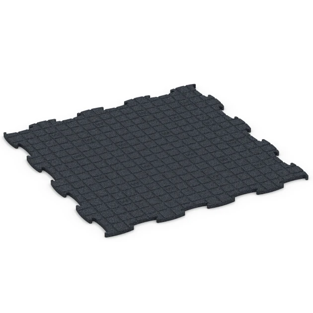 Aufsicht auf die Unterseite, also die Bodenseite von WARCO-Formteil 6962 - Fitness Premium sportvloer im Format 99 x 99 x 1,8 cm.