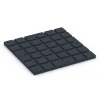 Aufsicht auf die Unterseite, also die Bodenseite von WARCO-Formteil 7139 - Fitnessvloer voor buiten im Format 60 x 60 x 3 cm | 0,36 m².