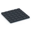 Aufsicht auf die Unterseite, also die Bodenseite von WARCO-Formteil 7148 - Fitnessvloer voor buiten im Format 60 x 60 x 4 cm | 0,36 m².