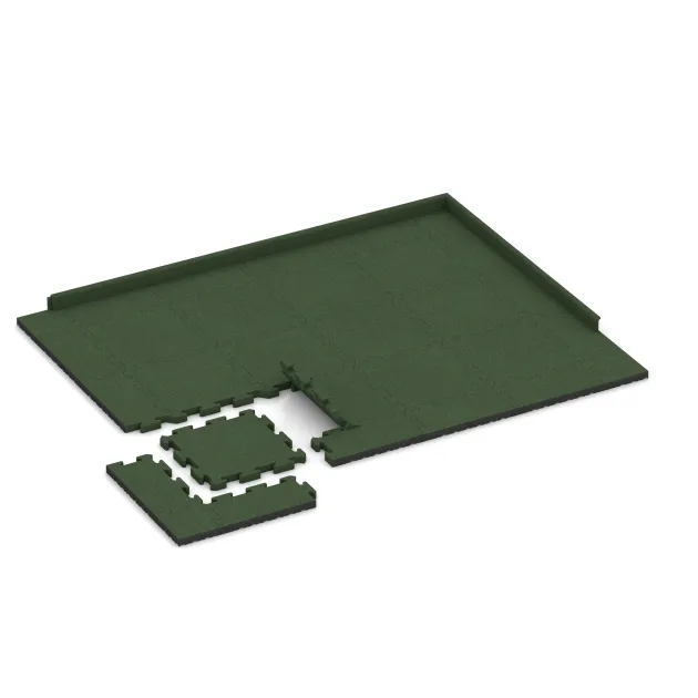 Typische Verlegung oder Einbausituation für den Artikel 2980 von WARCO - Loopbrug, Farbton Grasgroen in der Abmessung 500 x 500 x 40 mm.