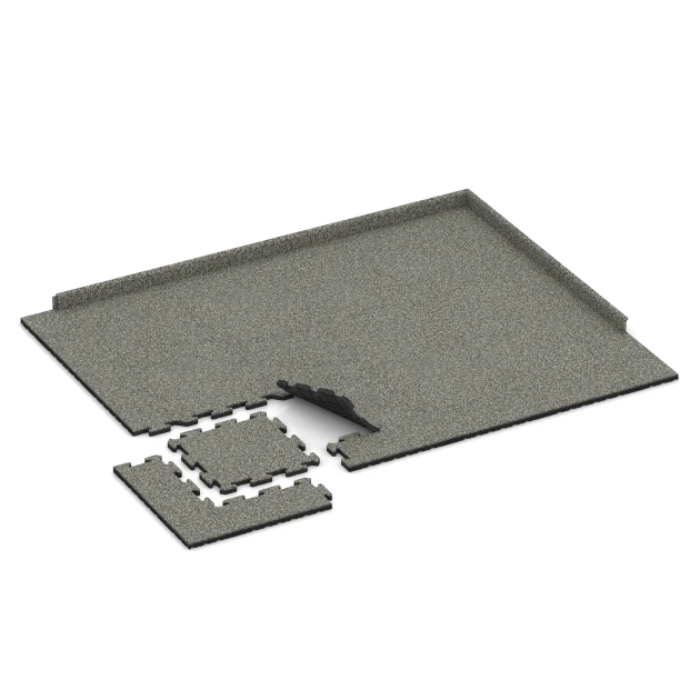 Typische Verlegung oder Einbausituation für den Artikel 2628 von WARCO - Valtegel met puzzelverbinding, Farbton Grijs graniet in der Abmessung 500 x 500 x 30 mm.