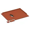 Typische Verlegung oder Einbausituation für den Artikel 5308 von WARCO - Buiten vlondertegel, Farbton Felrood-Oranje in der Abmessung 500 x 500 x 30 mm.