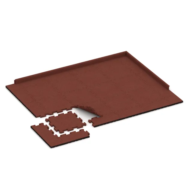 Typische Verlegung oder Einbausituation für den Artikel 2816 von WARCO - Zwembad onderplaat, Farbton Baksteenrood in der Abmessung 500 x 500 x 30 mm.