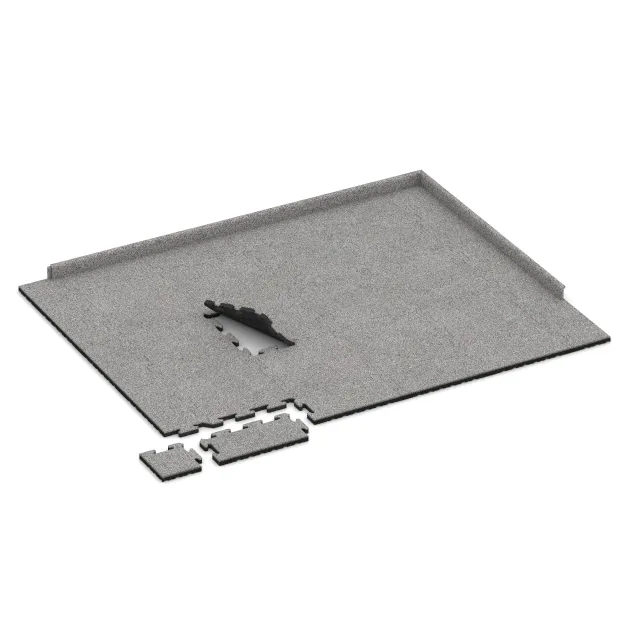 Typische Verlegung oder Einbausituation für den Artikel 4849 von WARCO - Randtegel HD, Farbton Grijs Melange in der Abmessung 500 x 235 x 30 mm.
