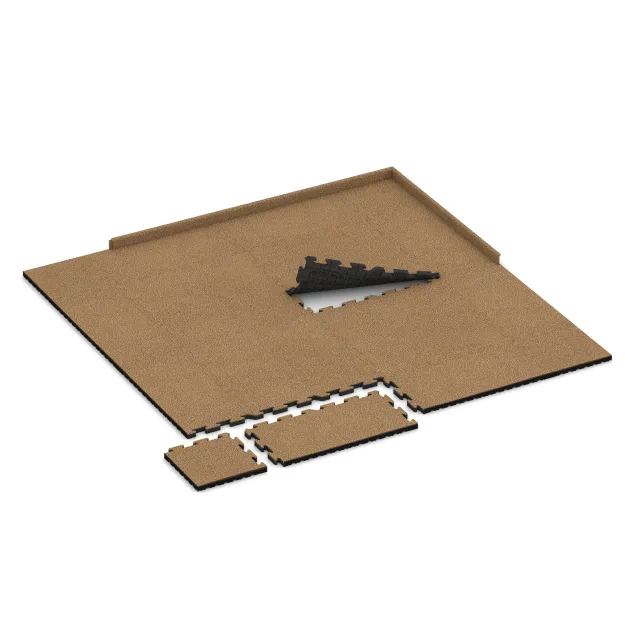 Typische Verlegung oder Einbausituation für den Artikel 5124 von WARCO - Randtegel HD, Farbton Rattan Lounge in der Abmessung 1000 x 485 x 40 mm.