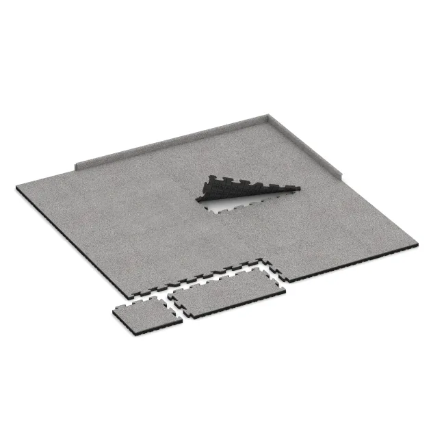 Typische Verlegung oder Einbausituation für den Artikel 5090 von WARCO - Randtegel HD, Farbton Grijs Melange in der Abmessung 1000 x 485 x 40 mm.