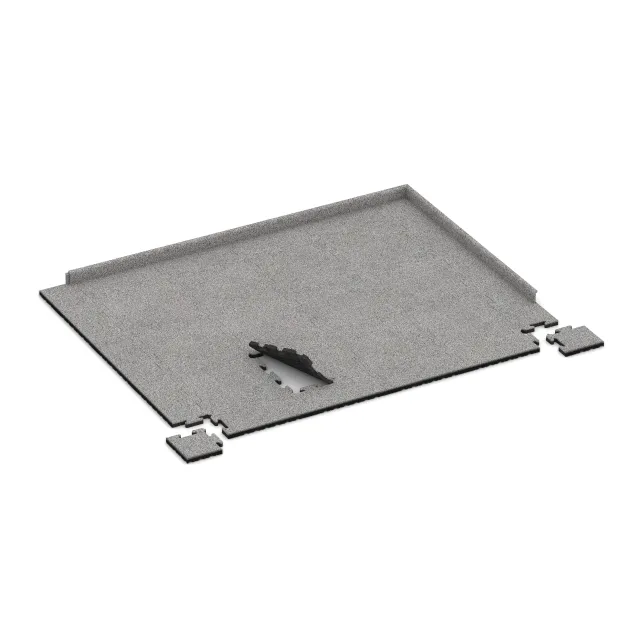 Typische Verlegung oder Einbausituation für den Artikel 4850 von WARCO - Hoektegel HD, Farbton Grijs Melange in der Abmessung 235 x 235 x 30 mm.