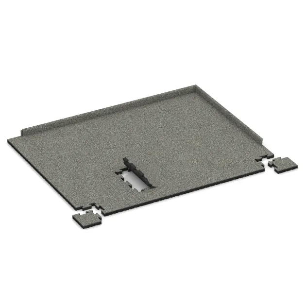 Typische Verlegung oder Einbausituation für den Artikel 4956 von WARCO - Hoektegel, Farbton Grijs Graniet in der Abmessung 235 x 235 x 40 mm.