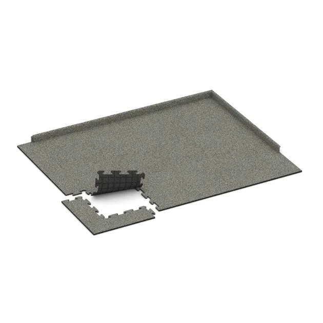 Typische Verlegung oder Einbausituation für den Artikel 0125 von WARCO - Zwembadrandtegel, Farbton Grijs Graniet in der Abmessung 500 x 500 x 18 mm.